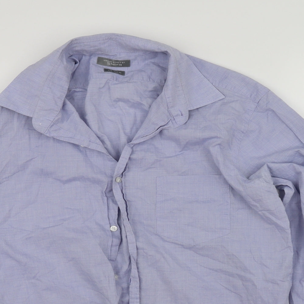 Sfera Mens Blue    Button-Up Size L