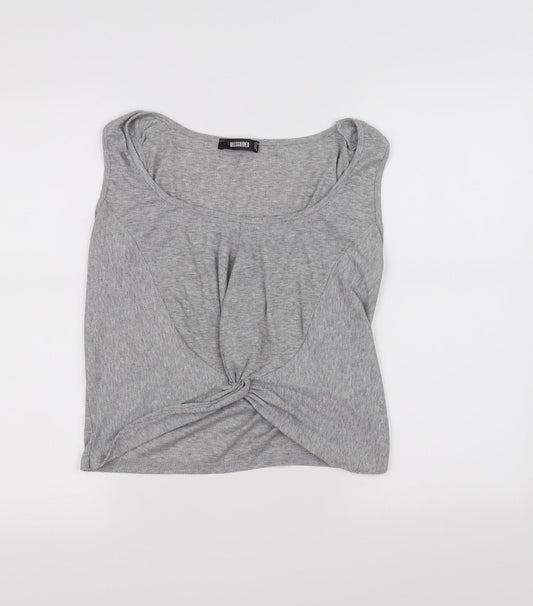 Missguided Womens Grey   Basic Tank Size 10