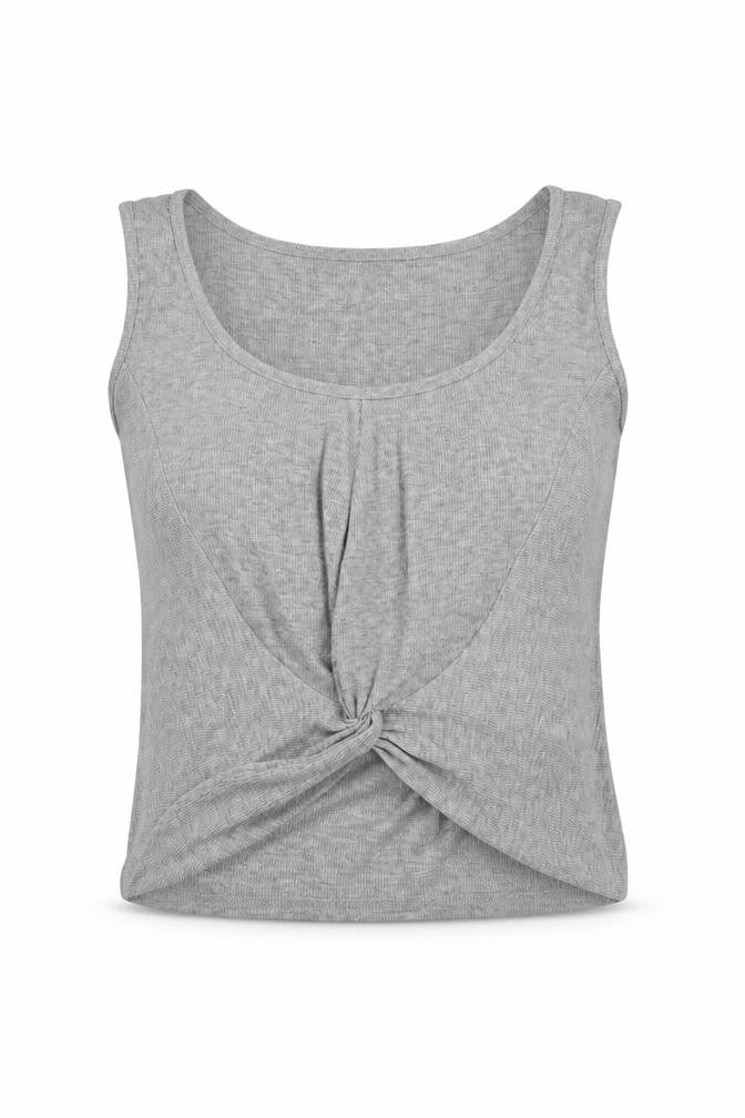 Womens UK Size 10 Missguided Grey Basic Tank