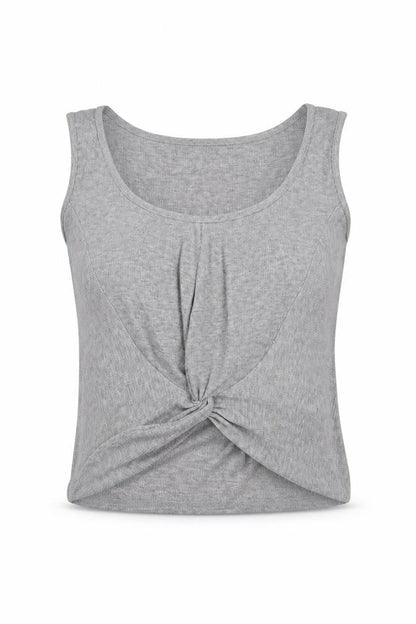 Womens UK Size 10 Missguided Grey Basic Tank