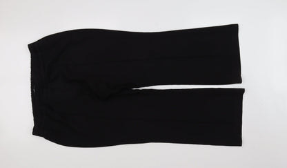 Womens UK Size 16 Preworn Regular Fit  Black Trousers
