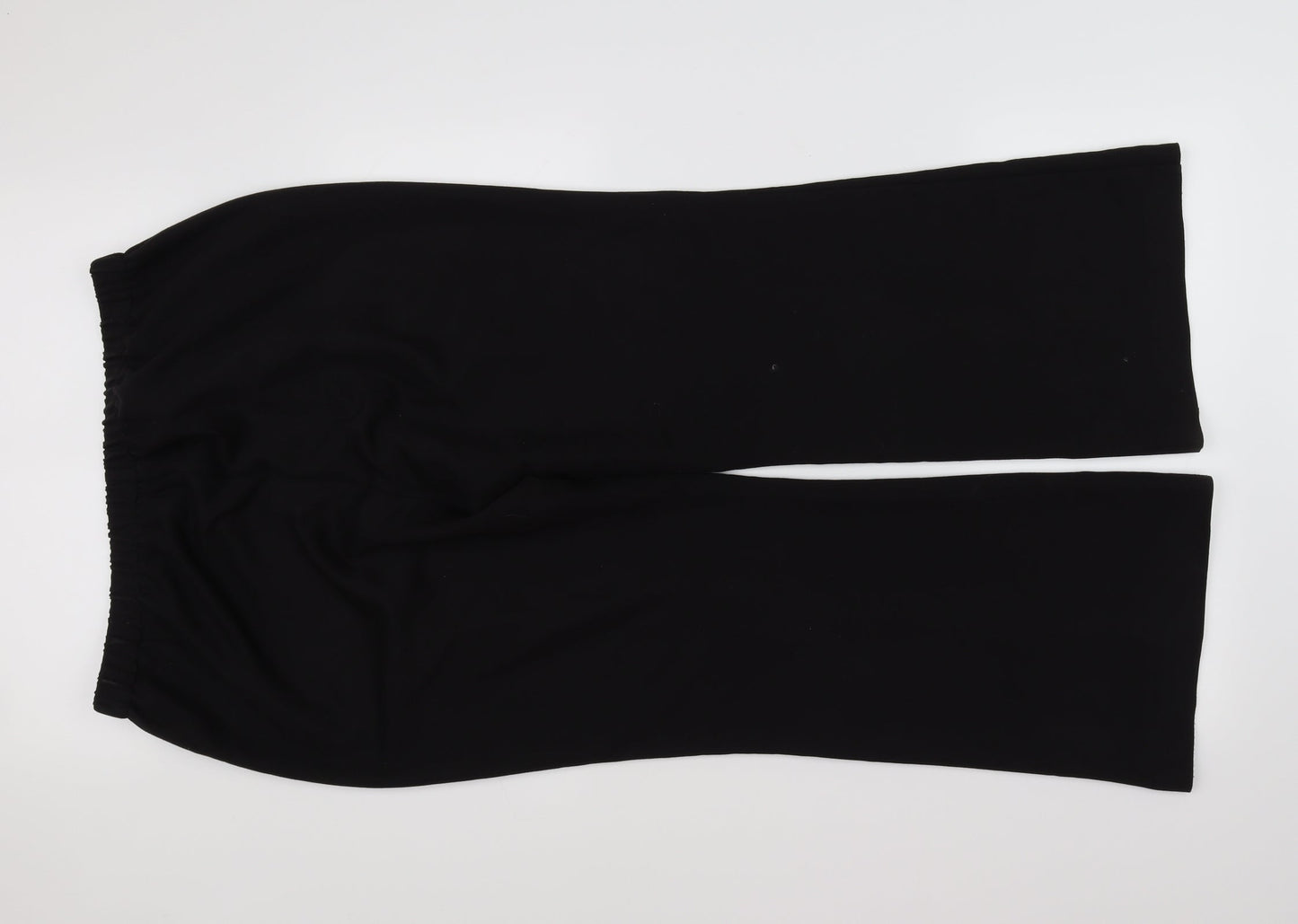 Womens UK Size 16 Preworn Regular Fit  Black Trousers