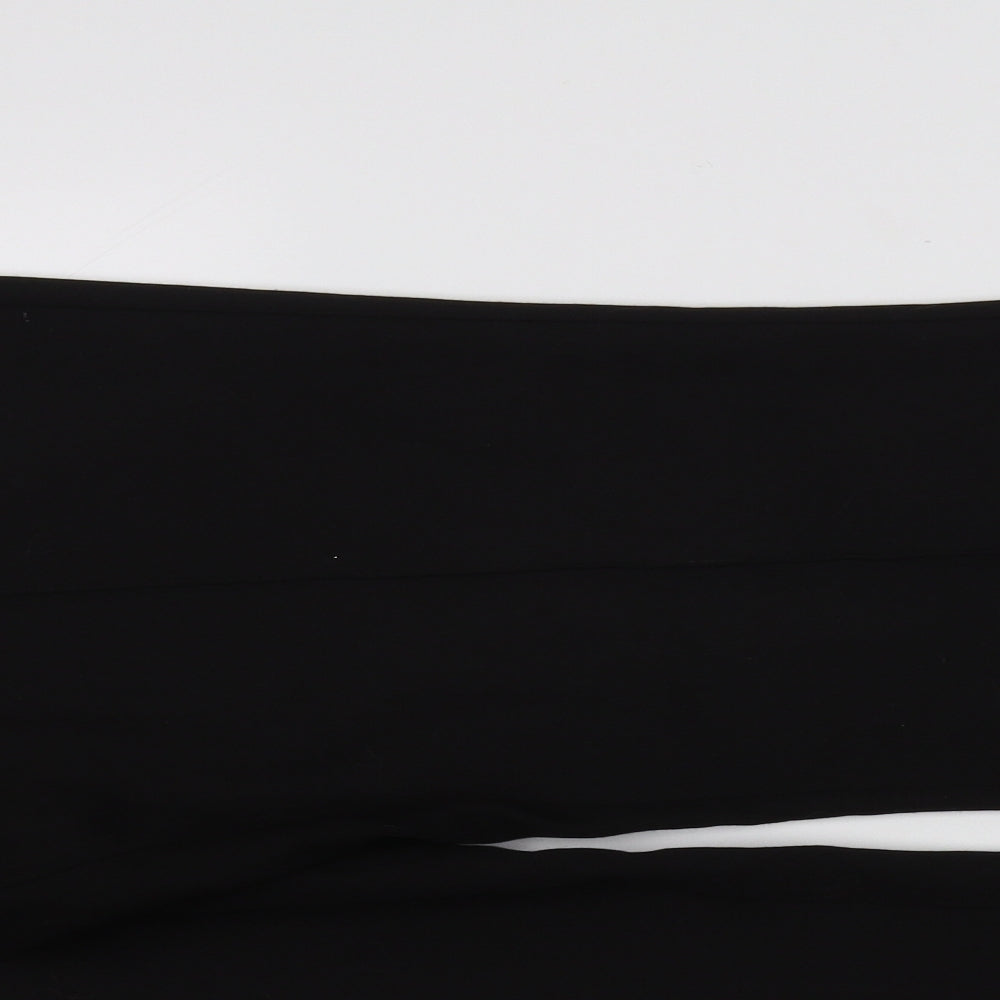Womens UK Size 16 Preworn Regular Fit  Black Trousers