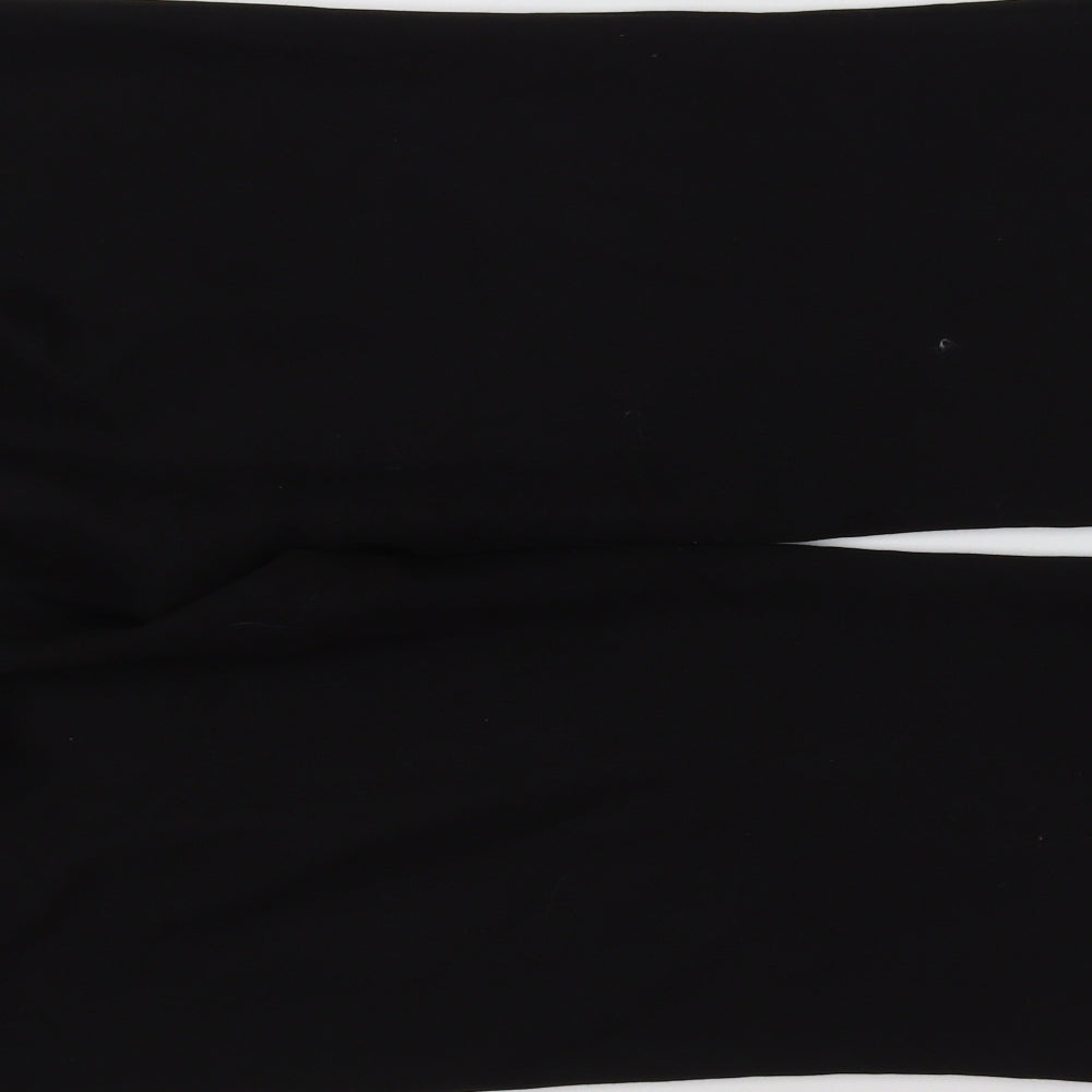 Womens UK Size 16 Preworn Regular Fit  Black Trousers