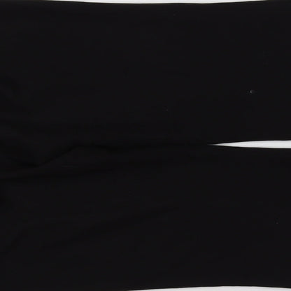 Womens UK Size 16 Preworn Regular Fit  Black Trousers
