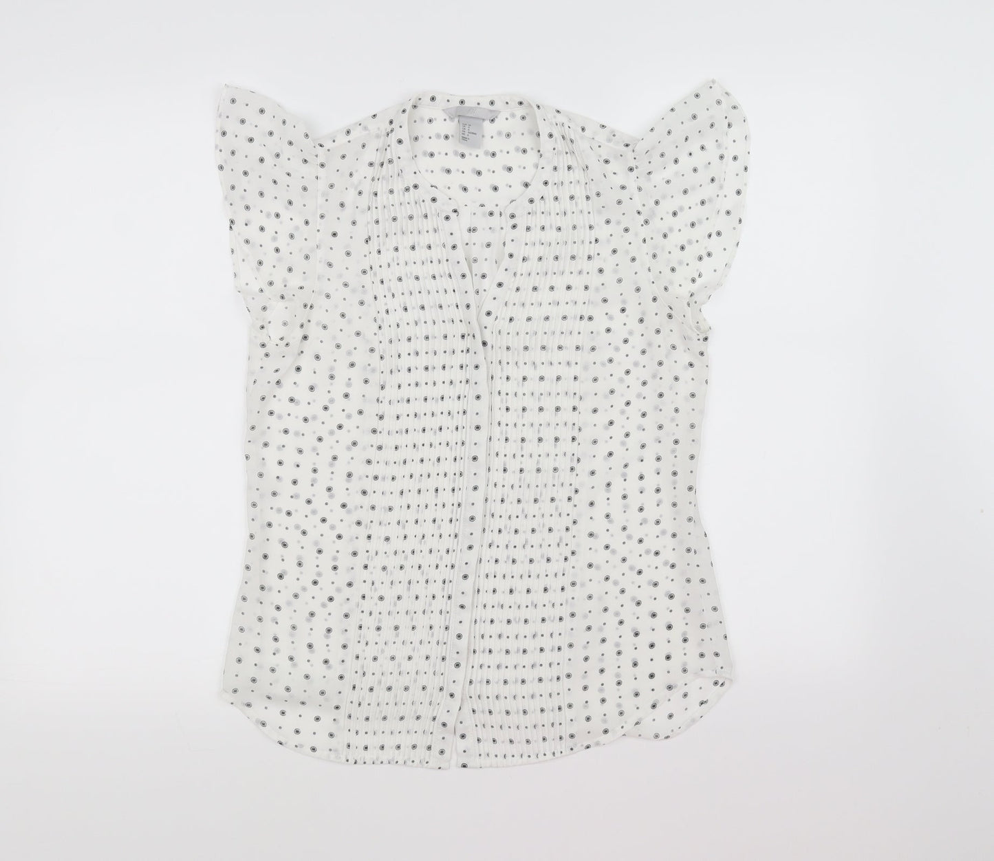 Womens UK Size 36 H&M White Basic Blouse