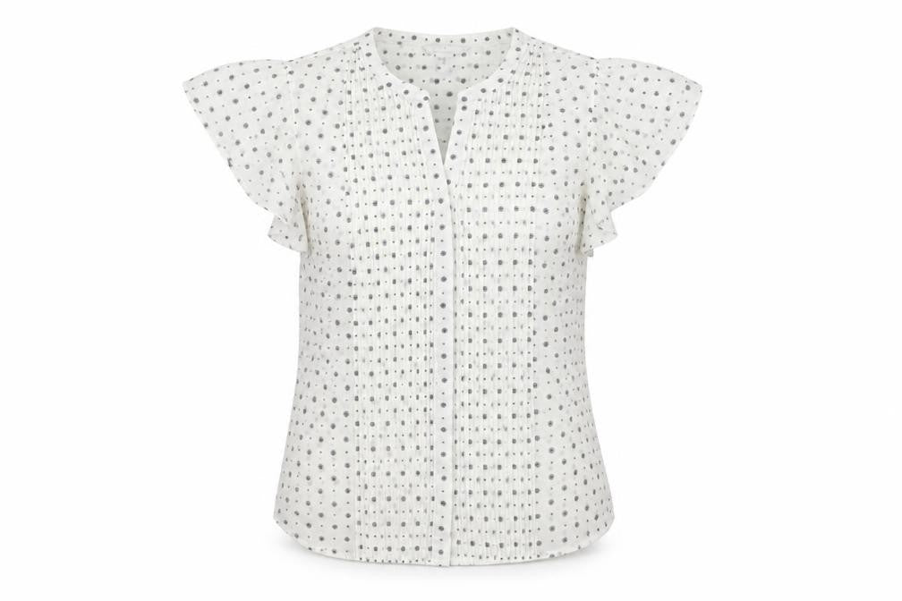 Womens UK Size 36 H&M White Basic Blouse