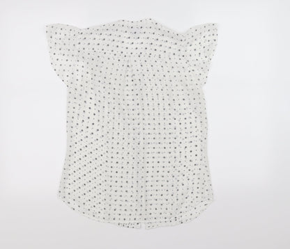 Womens UK Size 36 H&M White Basic Blouse