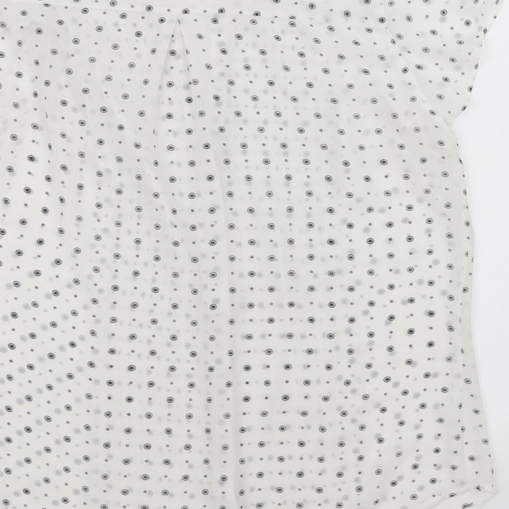 Womens UK Size 36 H&M White Basic Blouse