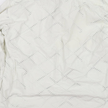 Mens UK Size S Burton White  Button-Up Long Sleeve Casual Shirt