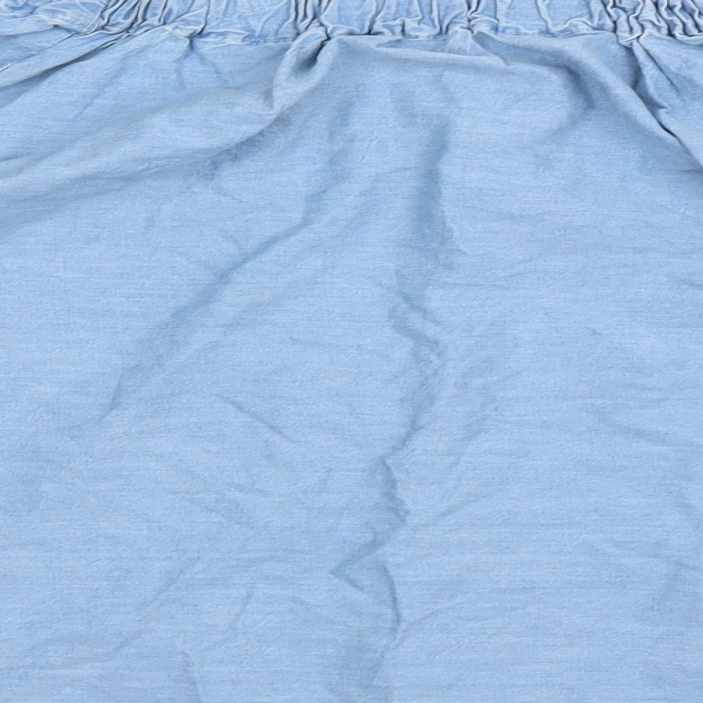 Primark Womens Blue Floral  Basic T-Shirt Size 4