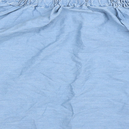 Primark Womens Blue Floral  Basic T-Shirt Size 4