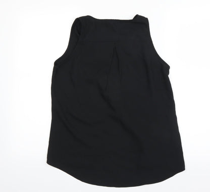 Fiona & Co Womens Black Houndstooth   Tank Size 8