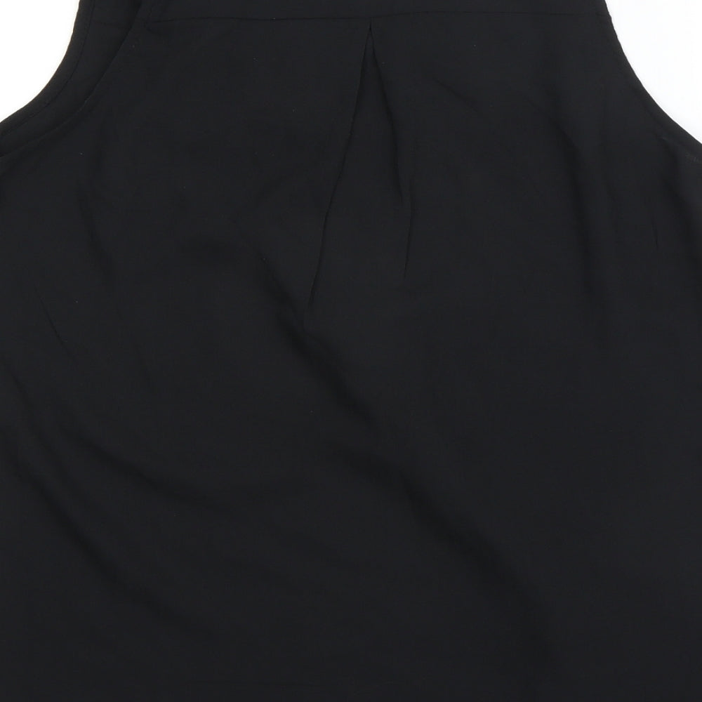 Fiona & Co Womens Black Houndstooth   Tank Size 8