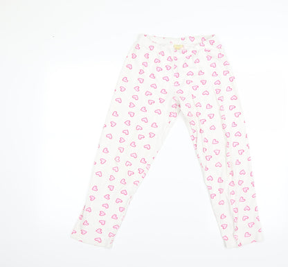 OVS Girls White Polka Dot  Jegging Trousers Size 8-9 Years