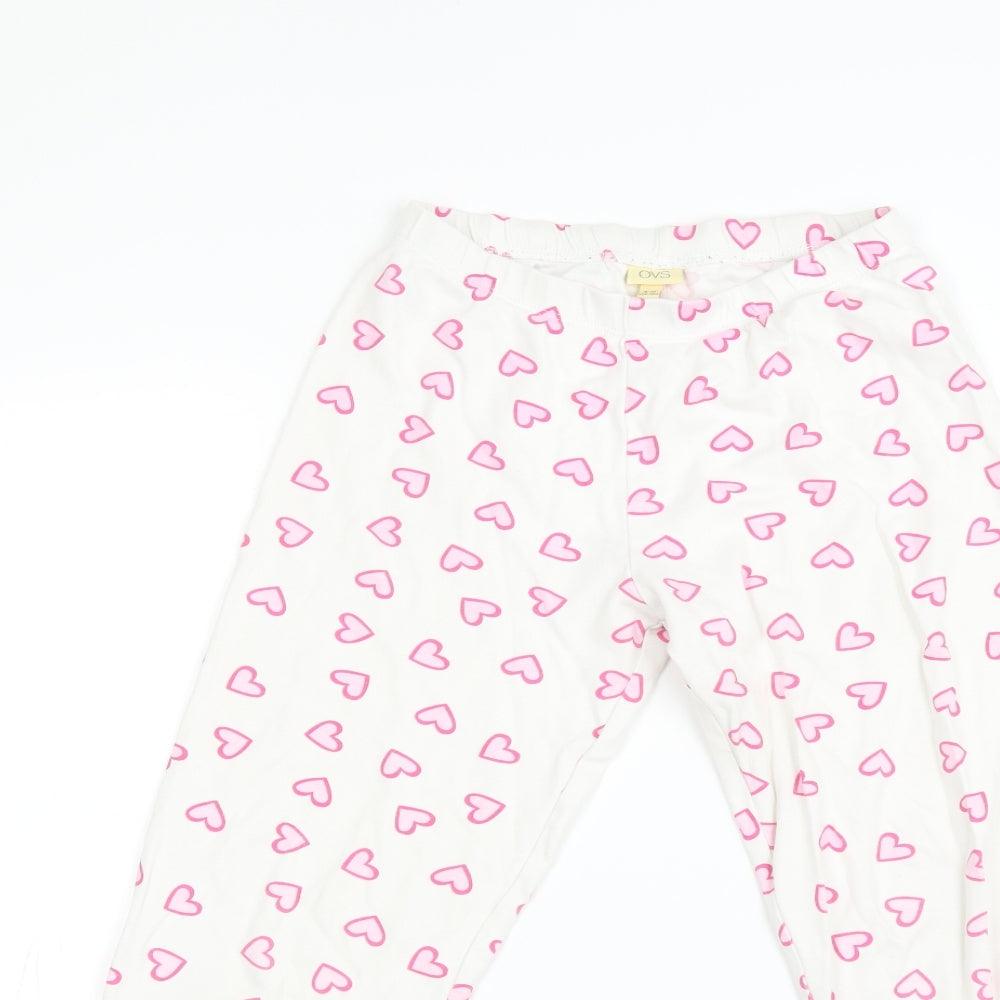 OVS Girls White Polka Dot  Jegging Trousers Size 8-9 Years