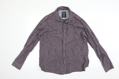 Mens UK Size L Boston crew Multicoloured  Button-Up Long Sleeve Casual Shirt