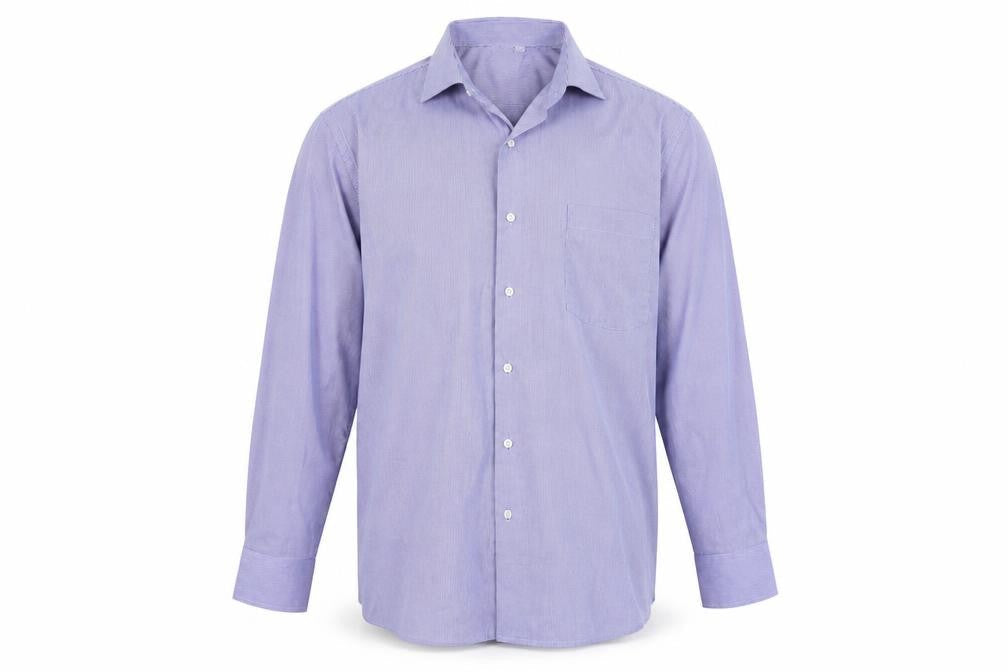 Mens UK Size 42 giust uomo Blue  Button-Up Long Sleeve Casual Shirt