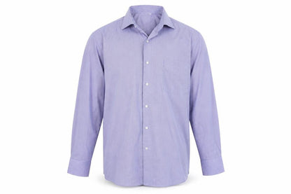 Mens UK Size 42 giust uomo Blue  Button-Up Long Sleeve Casual Shirt