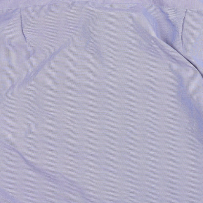 Mens UK Size 42 giust uomo Blue  Button-Up Long Sleeve Casual Shirt