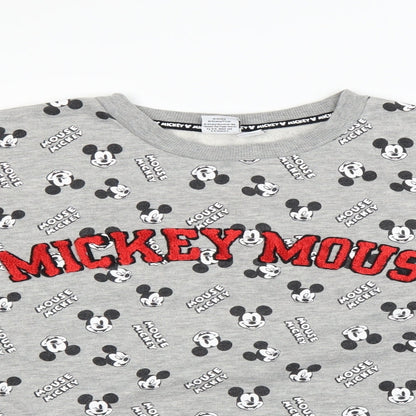 Womens UK Size 14 Disney Grey Pullover Sweatshirt