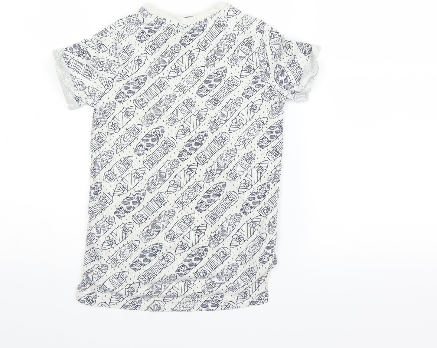 Tu  Boys Silver   Basic T-Shirt Size 4 Years