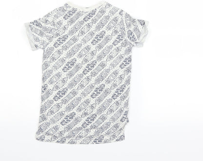 Tu  Boys Silver   Basic T-Shirt Size 4 Years