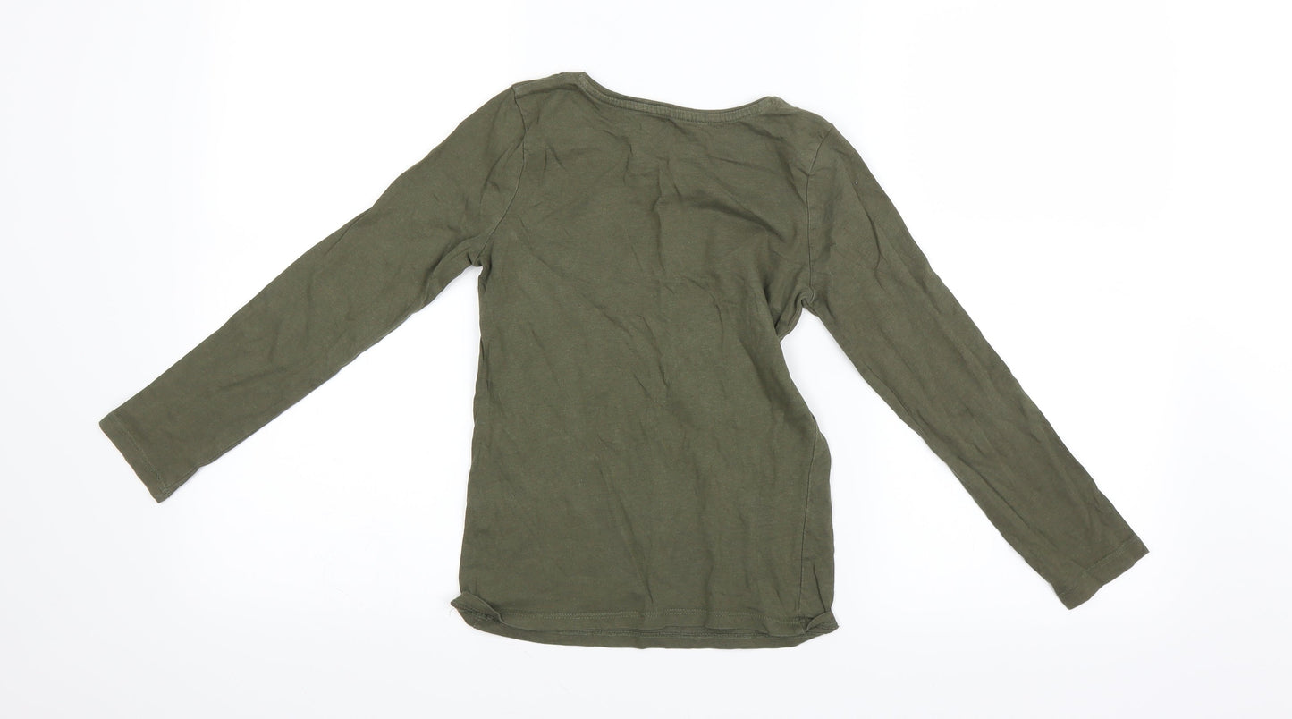 Primark Girls Green   Basic T-Shirt Size 8 Years