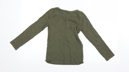 Primark Girls Green   Basic T-Shirt Size 8 Years