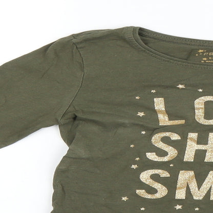 Primark Girls Green   Basic T-Shirt Size 8 Years