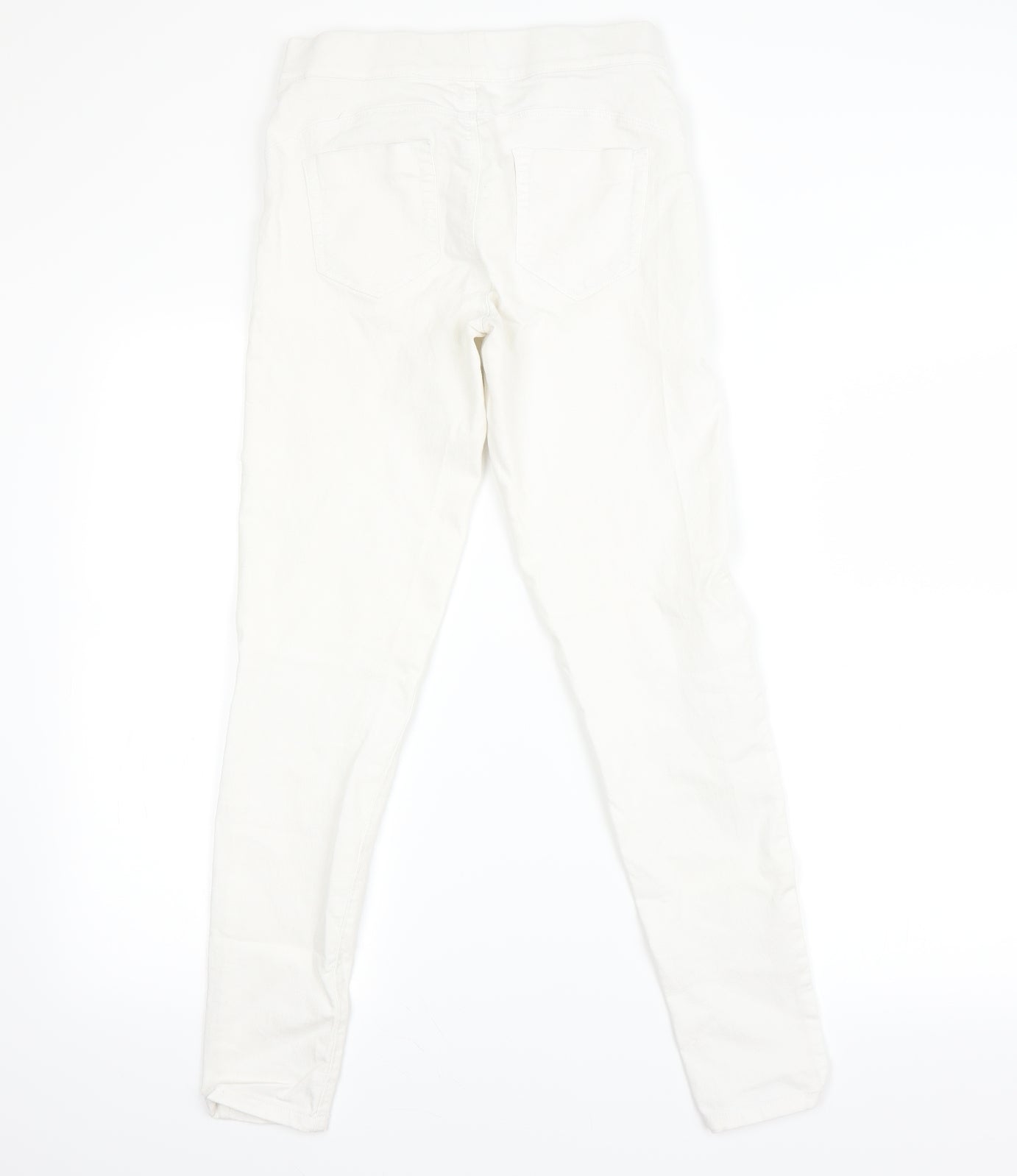 Denim & Co. Womens White   Skinny Jeans Size 10 L23 in