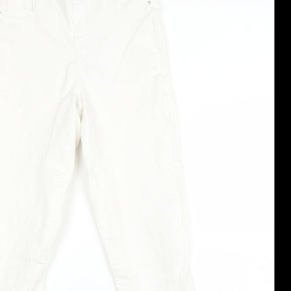 Denim & Co. Womens White   Skinny Jeans Size 10 L23 in