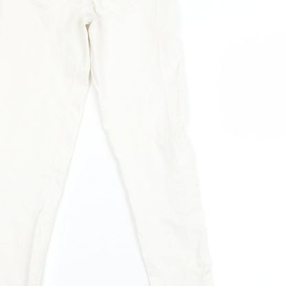 Denim & Co. Womens White   Skinny Jeans Size 10 L23 in