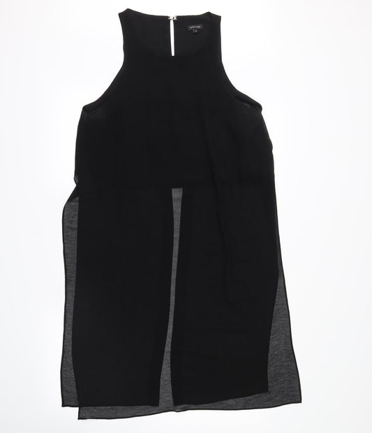 Womens UK Size 12 River Island Black Basic Blouse