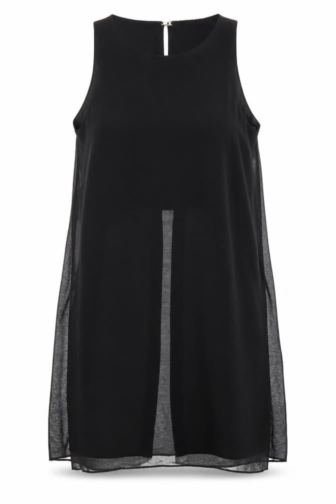 Womens UK Size 12 River Island Black Basic Blouse