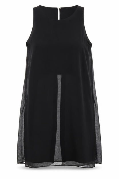 Womens UK Size 12 River Island Black Basic Blouse