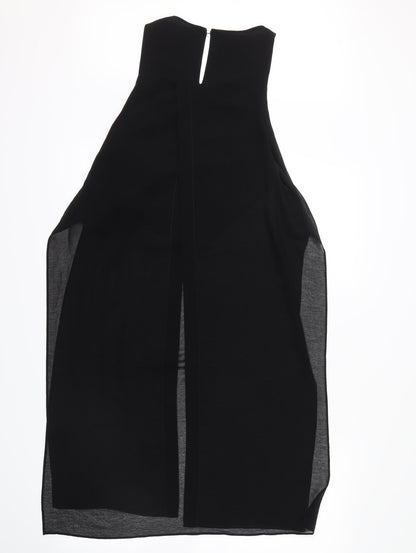 Womens UK Size 12 River Island Black Basic Blouse