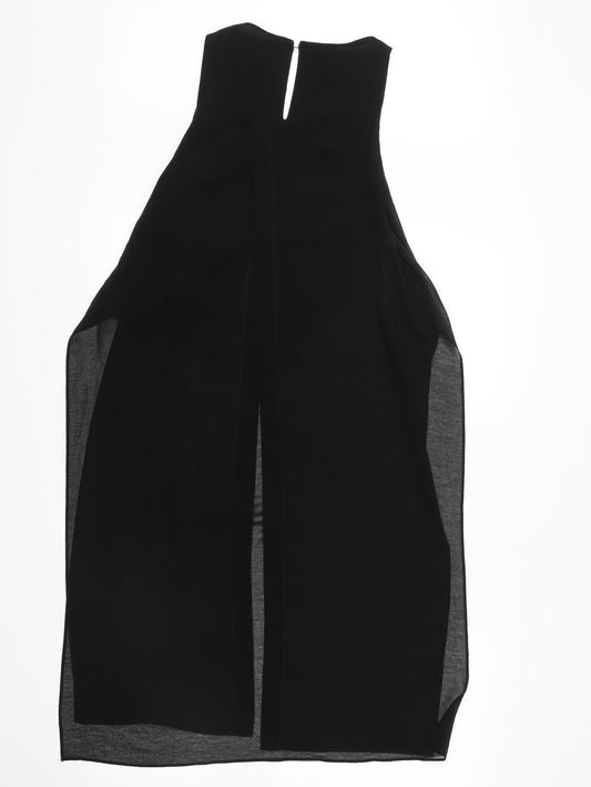 Womens UK Size 12 River Island Black Basic Blouse