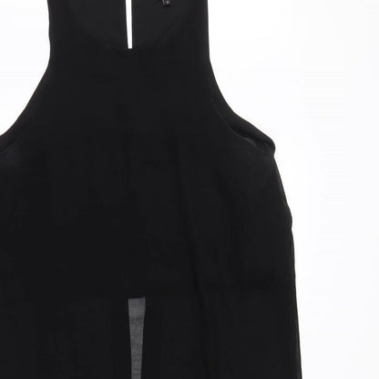 Womens UK Size 12 River Island Black Basic Blouse