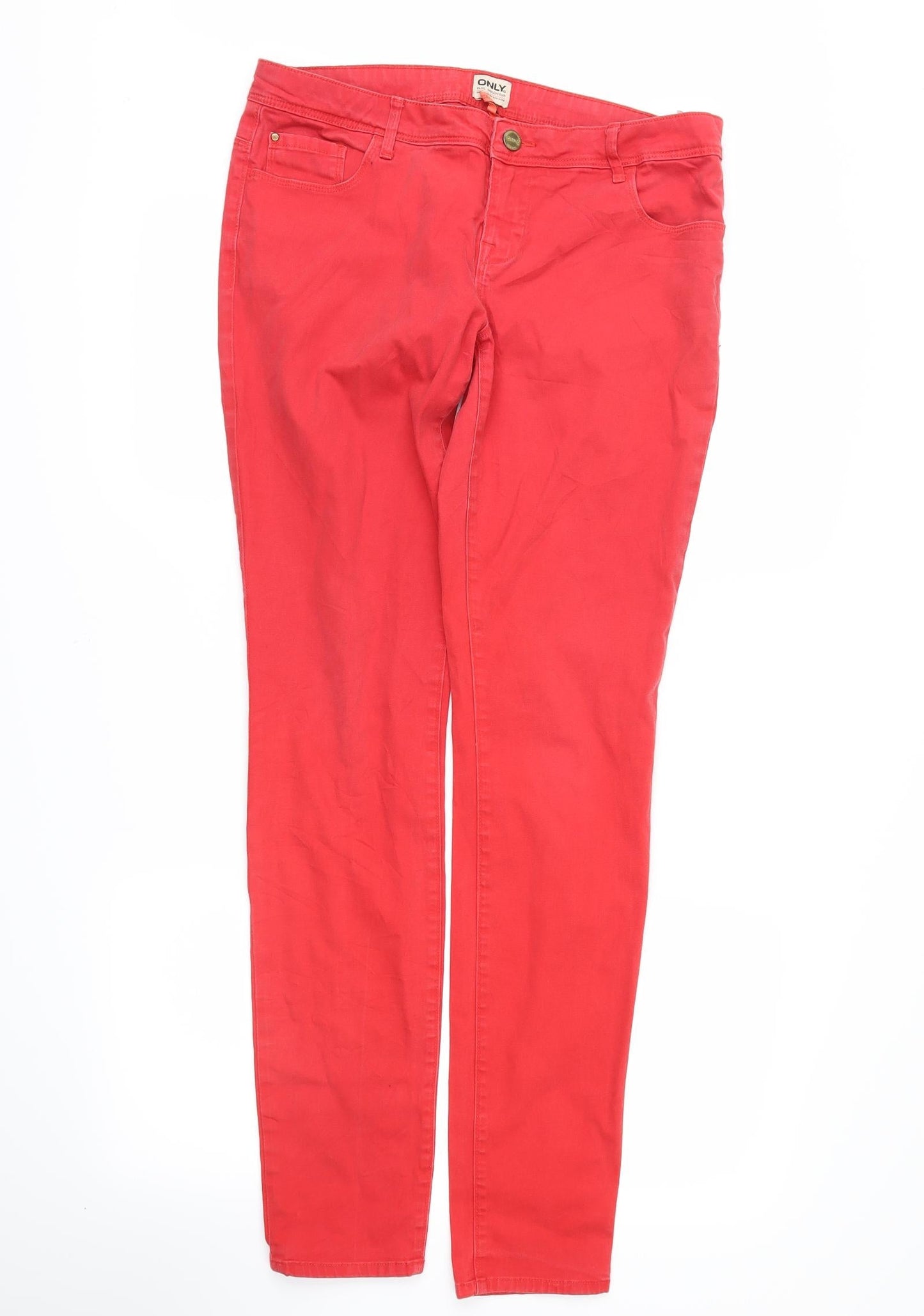only blue forever Womens Red   Skinny Jeans Size 32 in L30 in