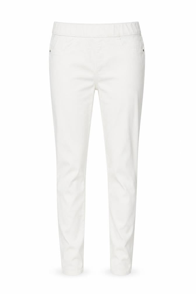 Womens UK Size 10 Denim Regular Fit Skinny White Jeans