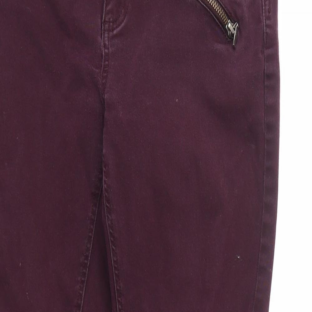 F&F Womens Purple   Skinny Jeans Size 10 L26 in