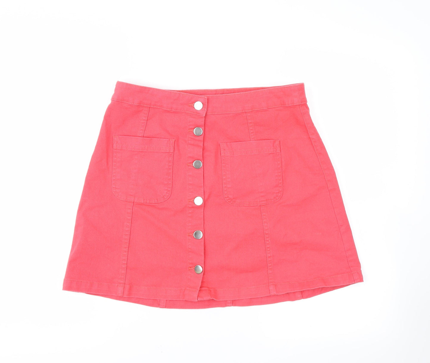 H&M Womens Red   Cargo Skirt Size 6