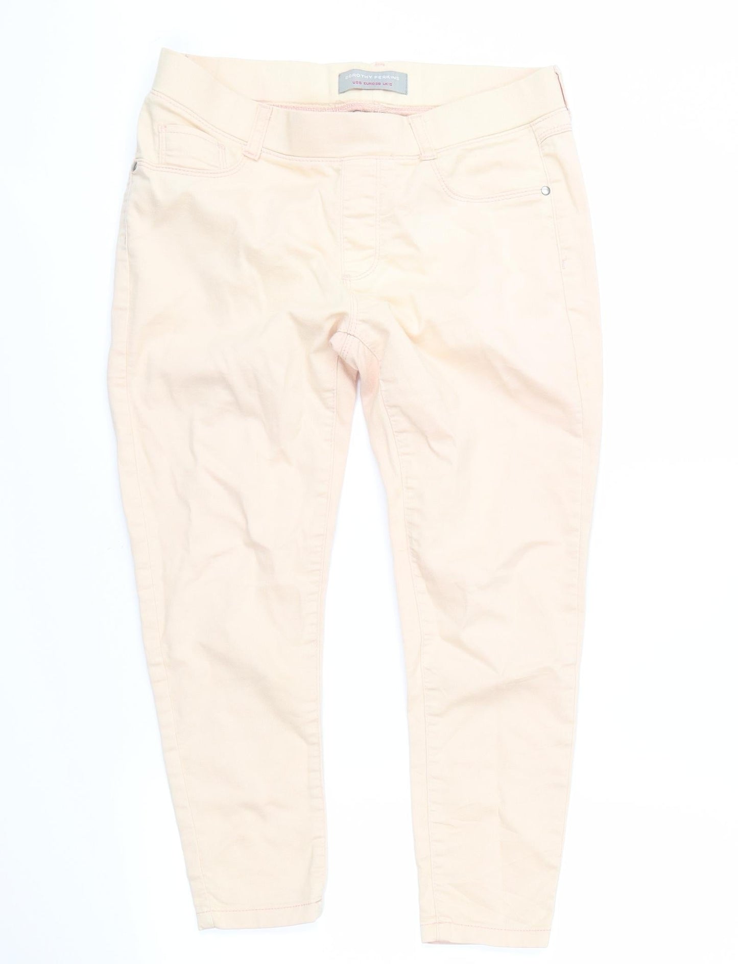 Dorothy Perkins Womens Pink  Denim Skinny Jeans Size 10 L22 in