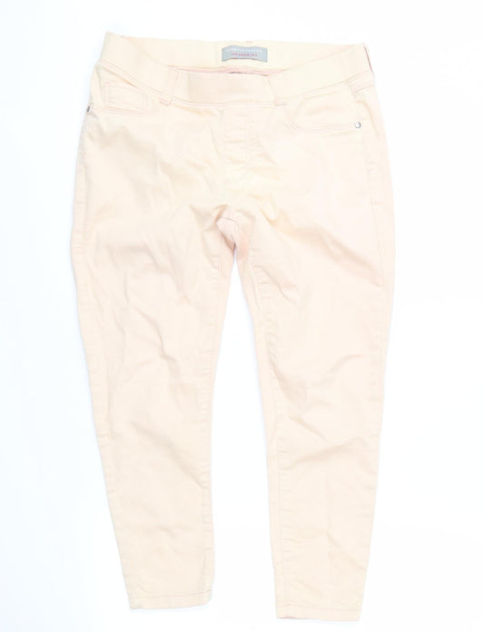 Dorothy Perkins Womens Pink  Denim Skinny Jeans Size 10 L22 in