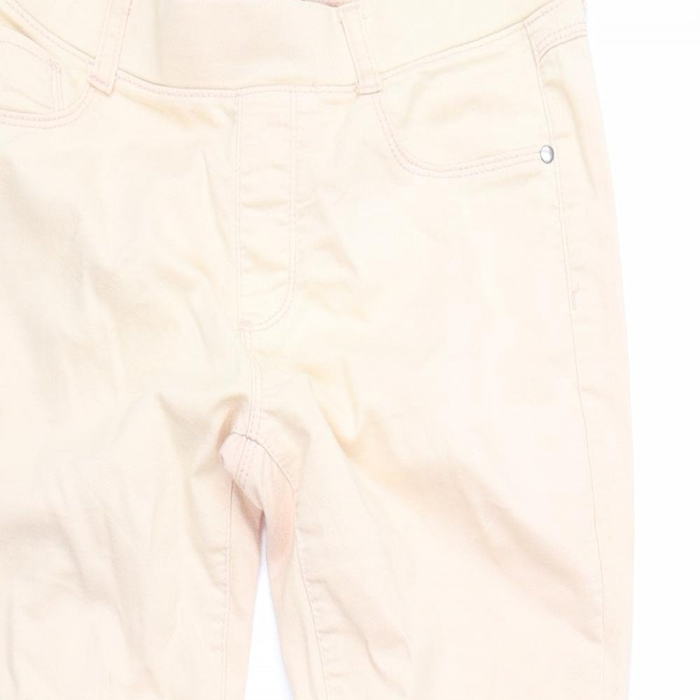 Dorothy Perkins Womens Pink  Denim Skinny Jeans Size 10 L22 in