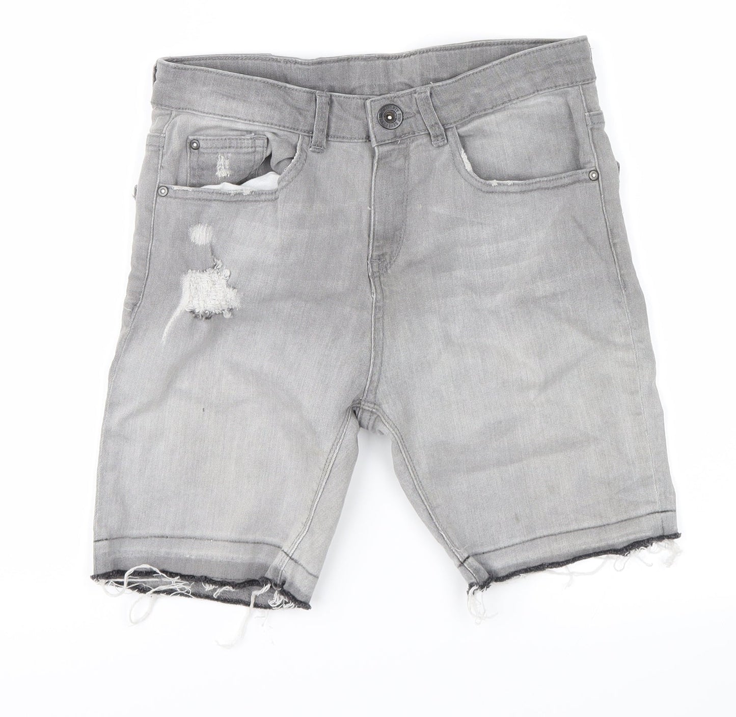 zara boys Mens Grey   Chino Shorts Size 27 in