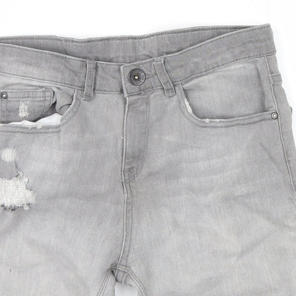 zara boys Mens Grey   Chino Shorts Size 27 in