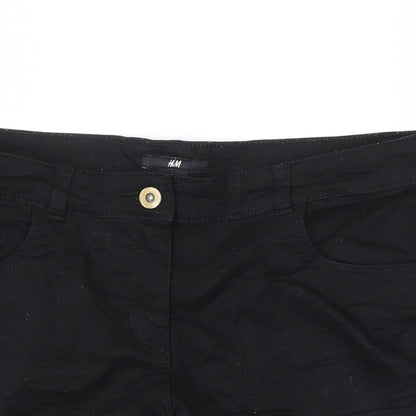 H&M Womens Black   Hot Pants Shorts Size 6