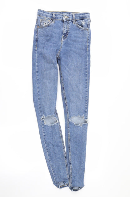 Moto Womens Blue   Skinny Jeans Size 25 in L28 in